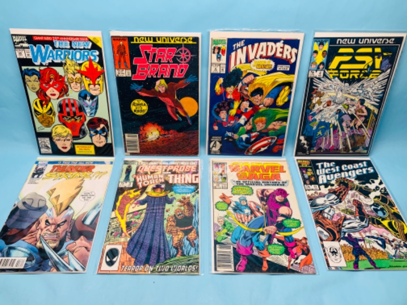 Photo 1 of 278773…8 vintage marvel comics in plastic sleeves 