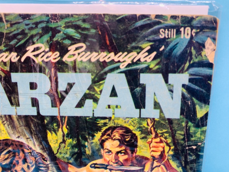 Photo 2 of 278779…vintage $.10 cent Tarzan comic in sleeve. Shows wear from age 