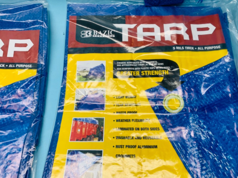 Photo 3 of 278796…two 4x6 foot tarps in packages 