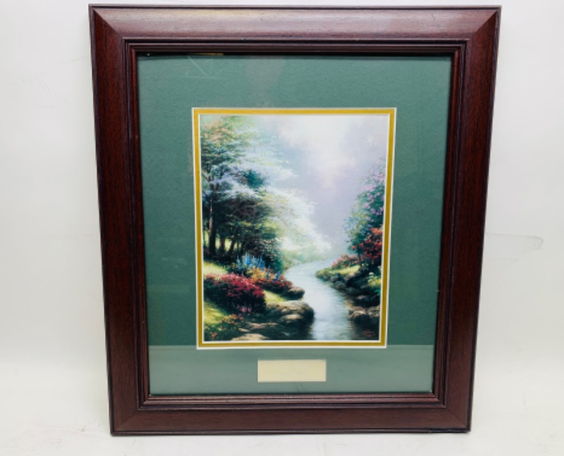 Photo 1 of 278799… Thomas kinkade petals of hope print limited edition in 18 x 16 frame 