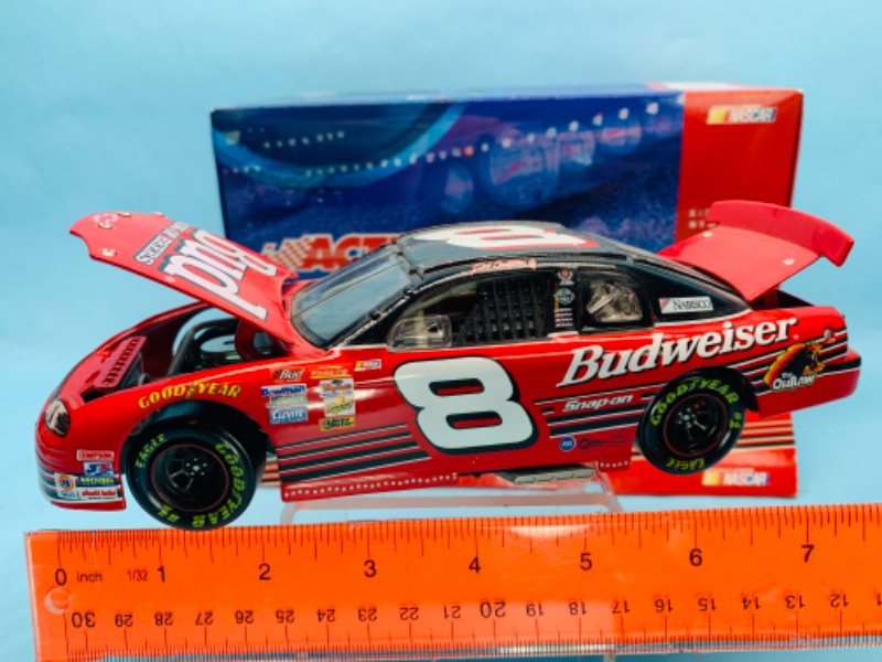 Photo 1 of 278817…action 8” Dale Earnhardt jr. Bud 1:24 scale die cast numbered car in original box 