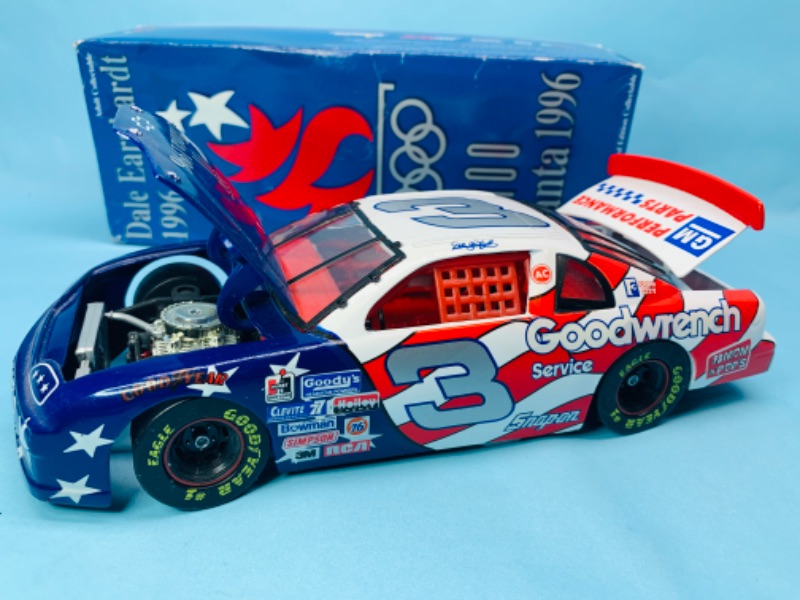 Photo 1 of 278821…action 8” Dale Earnhardt 1996 Atlanta die cast stock car in original box 