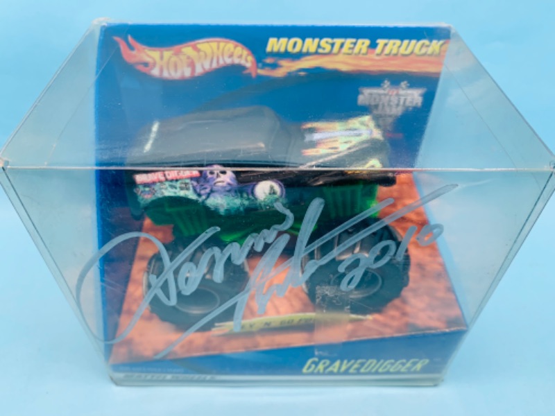 Photo 2 of 278830…autographed gravedigger hot wheels monster truck in original box 