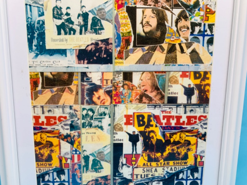 Photo 3 of 278840… Beatles collage in 12 x 11 frame 