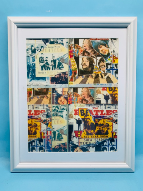 Photo 1 of 278840… Beatles collage in 12 x 11 frame 