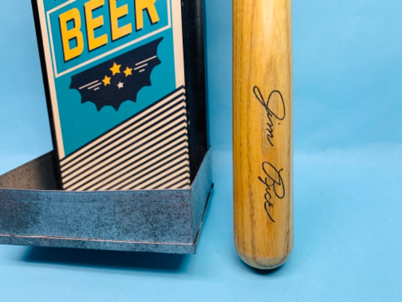 Photo 2 of 278852…beer bottle opener and mini Jim Rice baseball bat 