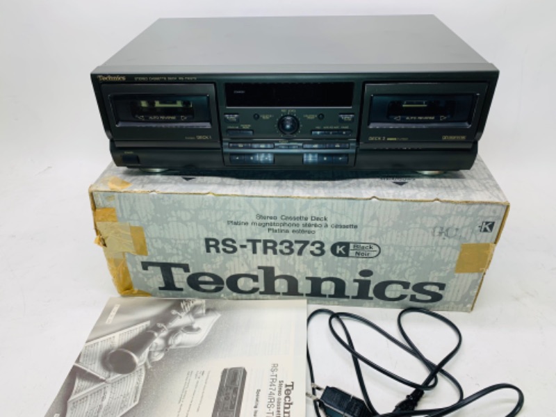 Photo 2 of 278858…technics stereo cassette deck rs-tr373 with box - no remote 