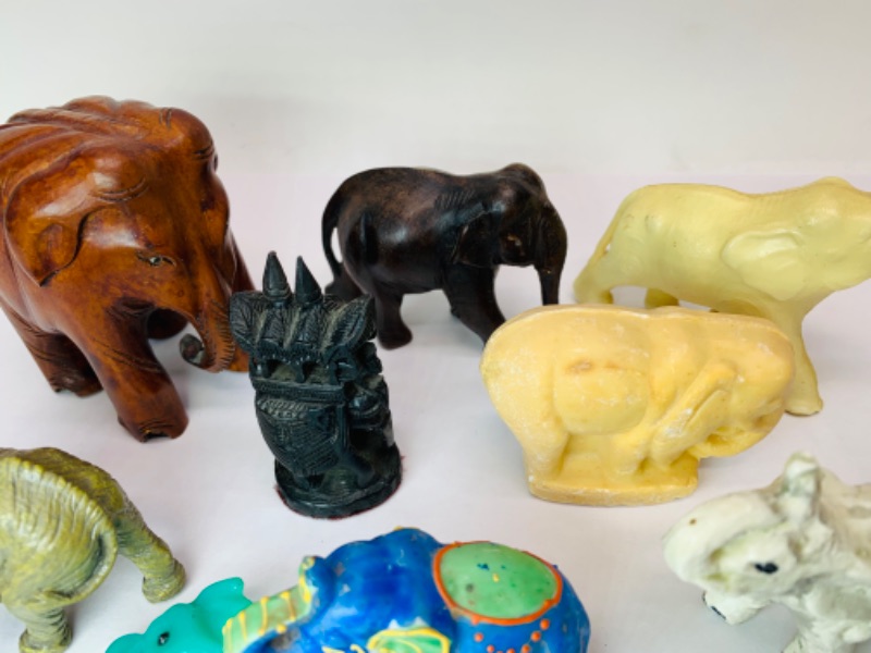 Photo 2 of 278867…9 vintage elephant figures 