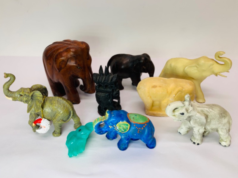 Photo 1 of 278867…9 vintage elephant figures 