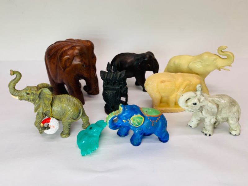 Photo 3 of 278867…9 vintage elephant figures 