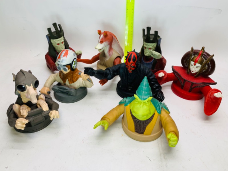 Photo 4 of 278903…8 vintage Star Wars episode I fast food cup toppers 
