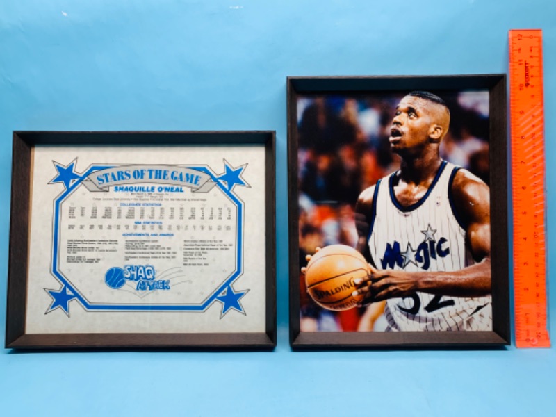 Photo 1 of 278905…8 x 10 framed Shaquille Oneal  picture and stats 