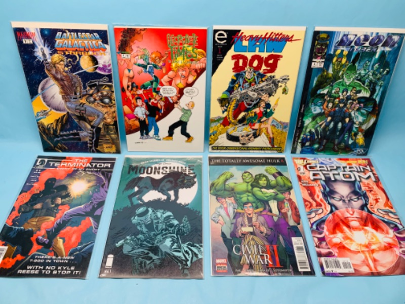 Photo 1 of 278917…8 comics all number ones in plastic sleeves