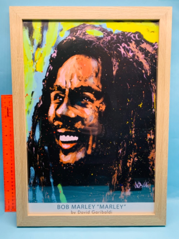 Photo 1 of 278919…21 x 14 framed Bob Marley print by David Garibaldi 