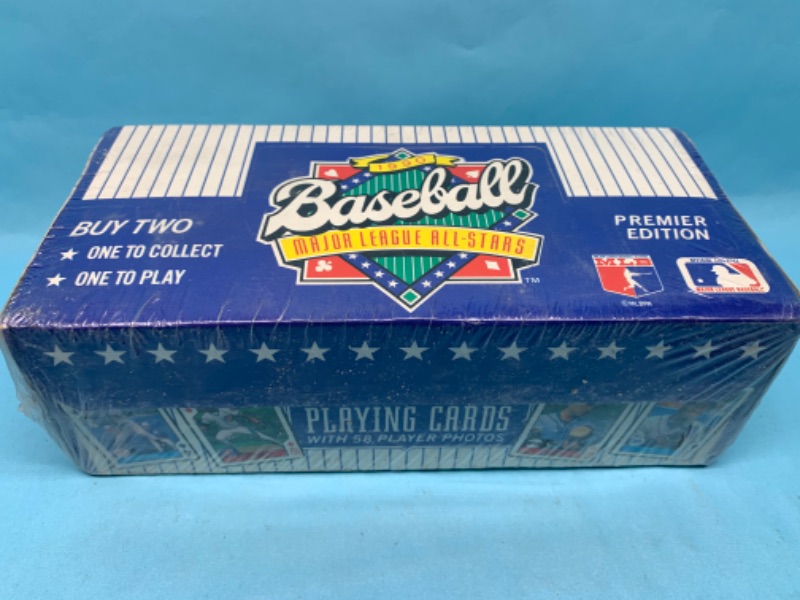 Photo 1 of 278927…sealed 1990 major league all-stars premier edition playing cards set of 12 in box