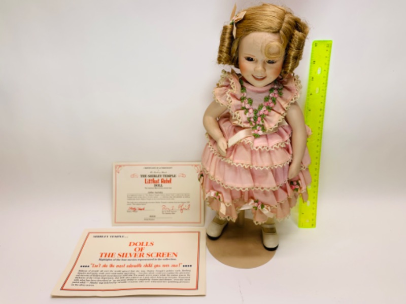 Photo 1 of 278985…vintage Shirley temple porcelain doll with coa