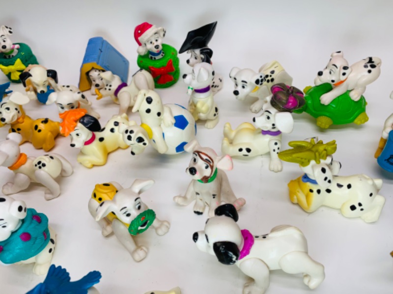 Photo 3 of 278986…vintage Disney 102 Dalmatians dog figures- some may show age 