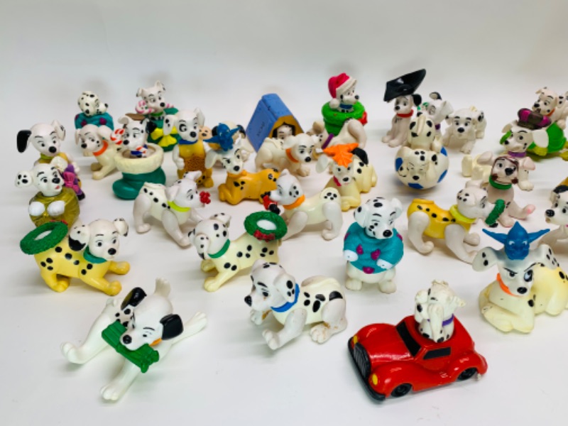 Photo 4 of 278986…vintage Disney 102 Dalmatians dog figures- some may show age 