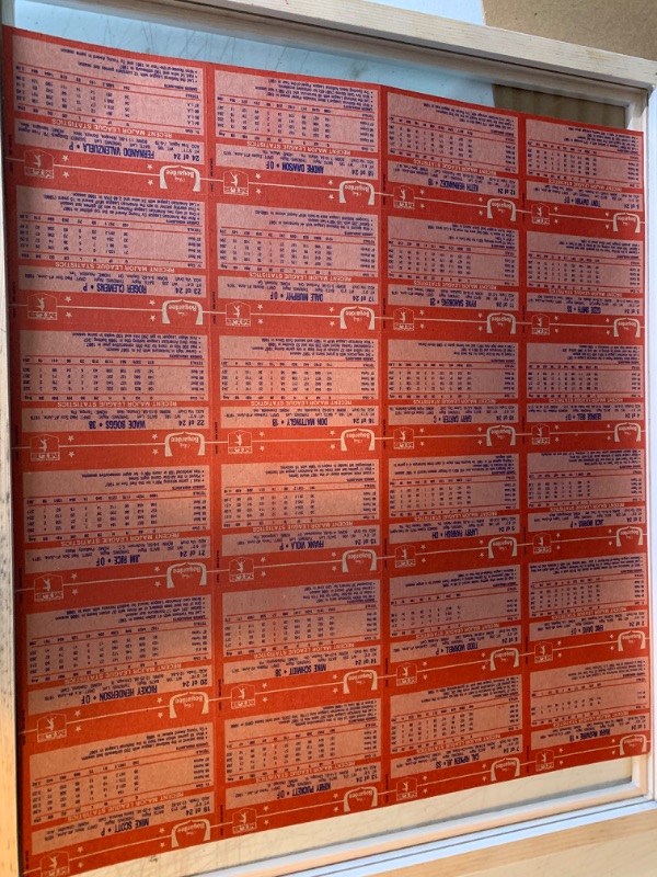 Photo 3 of 278988…1988 chef boyardee uncut sheet of trading cards 16 x 18 frame 