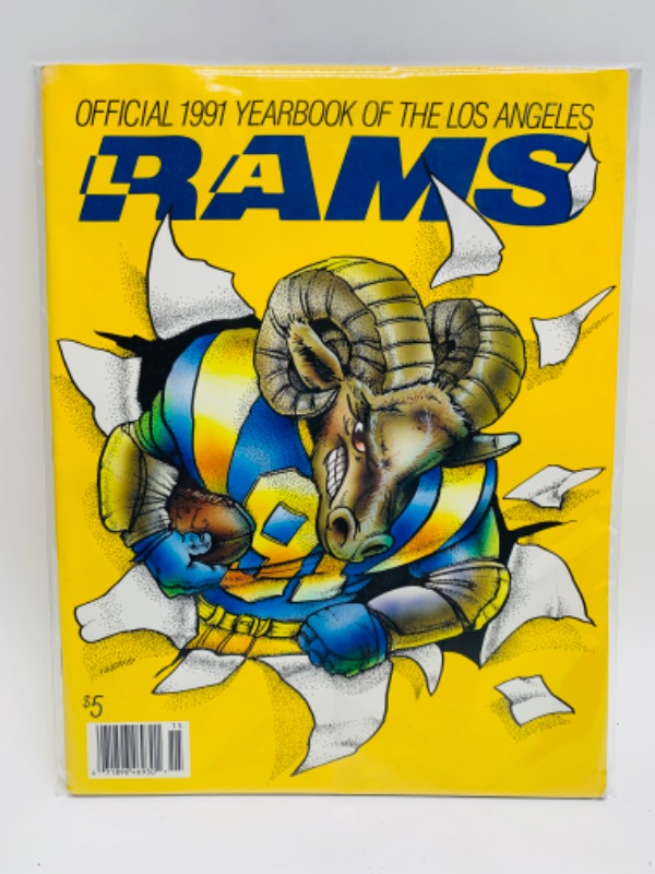 Photo 6 of 279000… official 1991 Los Angeles Rams yearbook in plastic sleeve 
