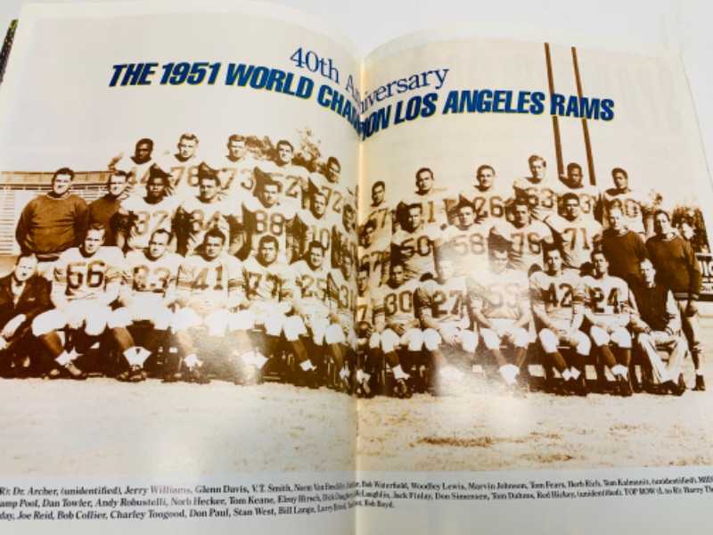 Photo 5 of 279000… official 1991 Los Angeles Rams yearbook in plastic sleeve 
