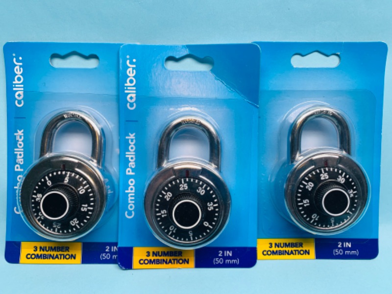 Photo 1 of 279024…3 combination locks in packages 
