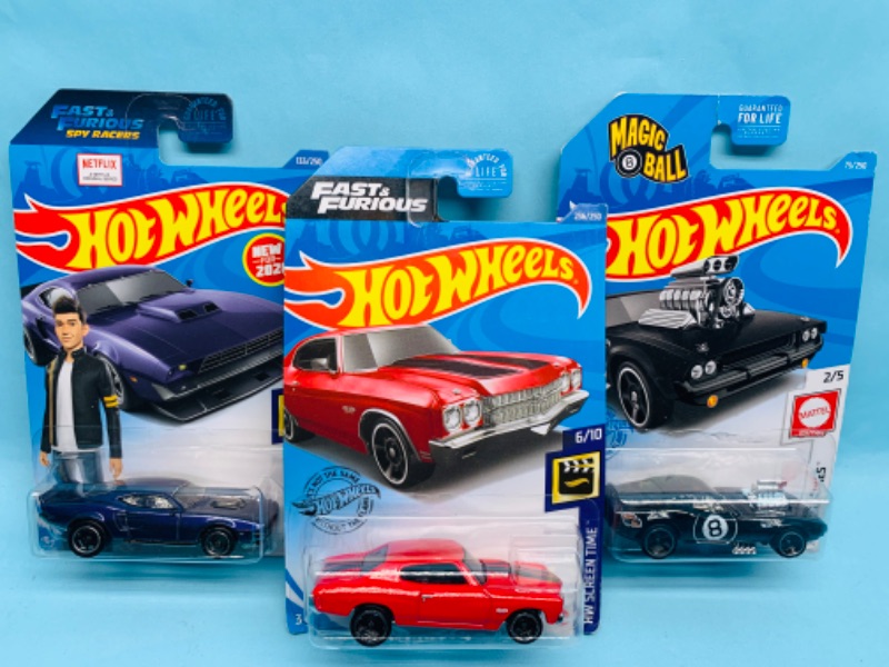 Photo 1 of 279030…3 hot wheels die cast muscle cars in original packages 