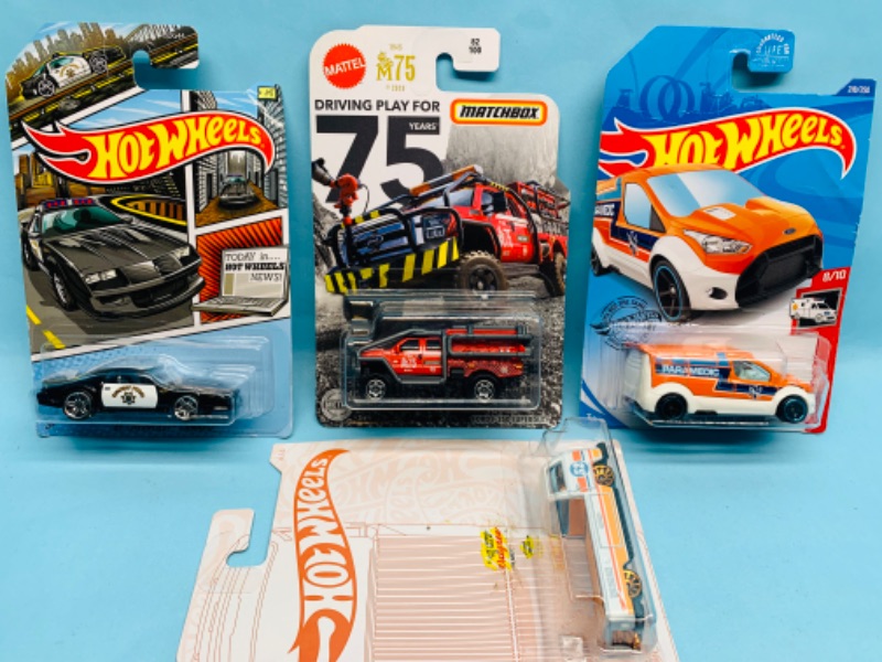 Photo 1 of 279034…4 hot wheels/matchbox die cast cars in original packages 