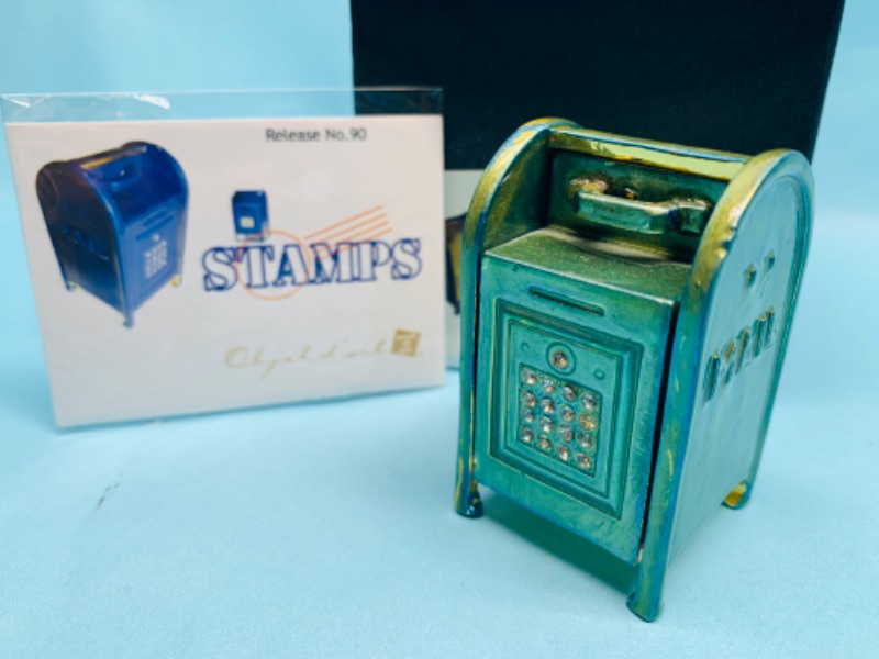Photo 1 of 279050…artform jeweled and crystal enamel hinged trinket box in box 