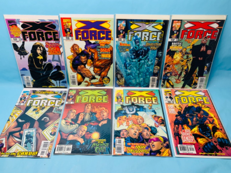 Photo 1 of 279055…8 x-force comics in plastic sleeves 