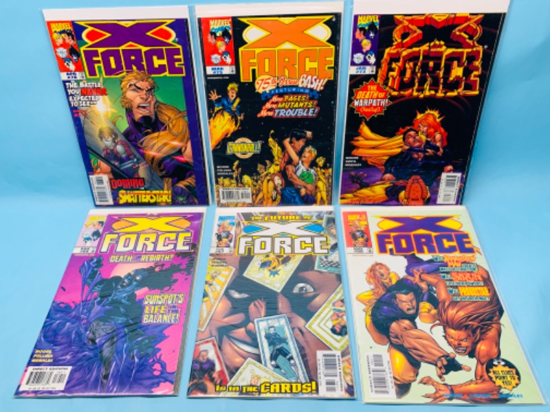 Photo 1 of 279057…6 x-force Comics in plastic sleeves