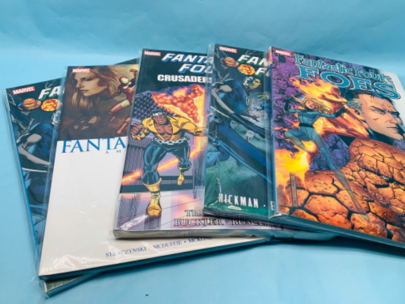 Photo 1 of 279065…5 fantastic four paperback novels in plastic sleeves 