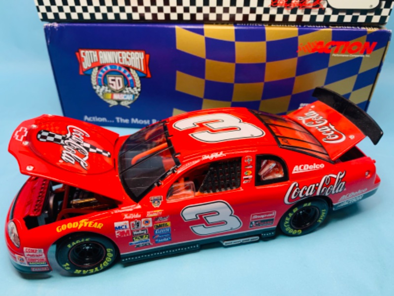 Photo 1 of 279067…large 8” action Dale Earnhardt Coca Cola die cast limited edition car in original box 