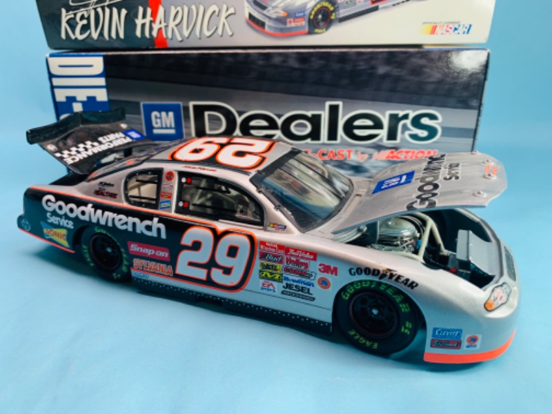 Photo 1 of 279068…large 8” action Kevin harvick 1:24 scale goodwrench die cast car in original box 