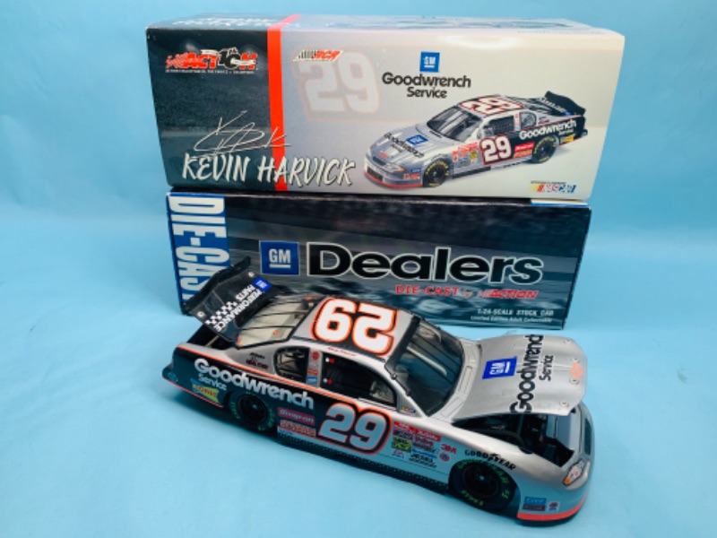 Photo 2 of 279068…large 8” action Kevin harvick 1:24 scale goodwrench die cast car in original box 