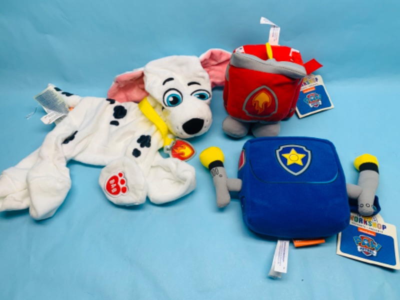 Photo 1 of 279077…unstuffed build a bear paw patrol dog and two accessories 