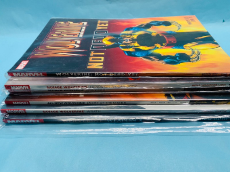 Photo 2 of 279091…6 Wolverine paperback novels in plastic sleeves 