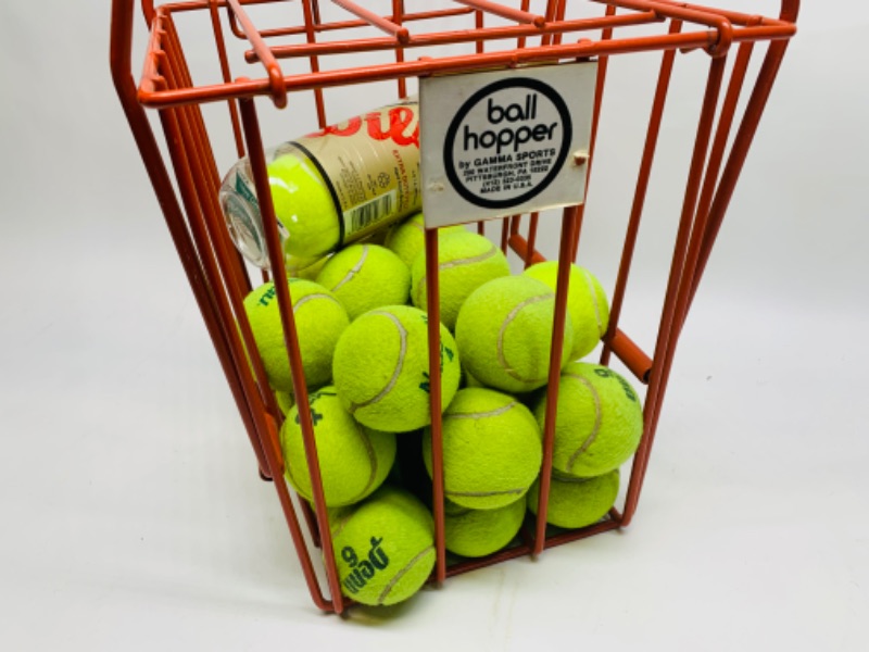 Photo 3 of 279100…used tennis ball hopper with used balls