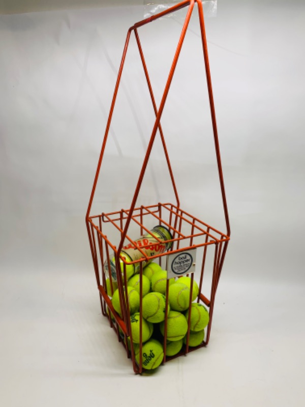 Photo 1 of 279100…used tennis ball hopper with used balls