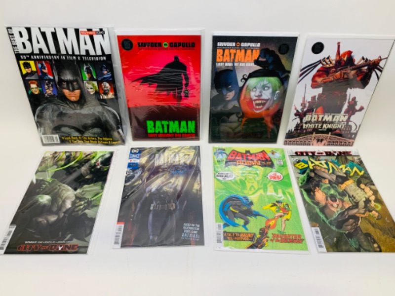 Photo 1 of 279131…8 Batman comics in plastic sleeves