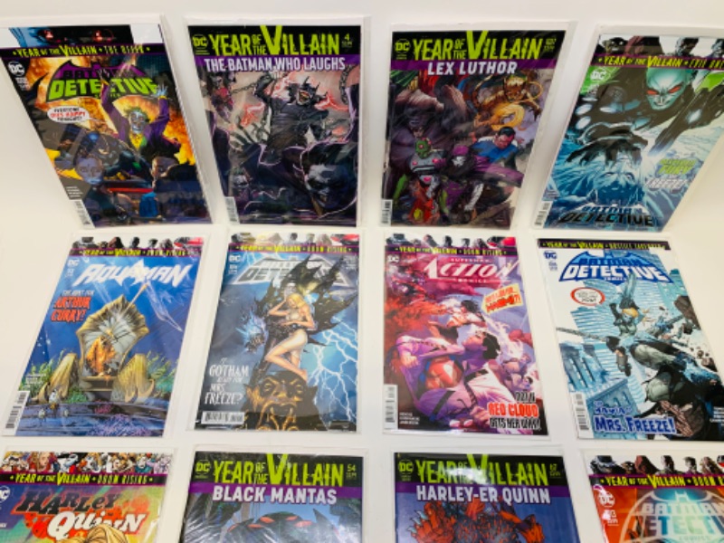 Photo 2 of 279133…12 Year of the villain comics in plastic sleeves