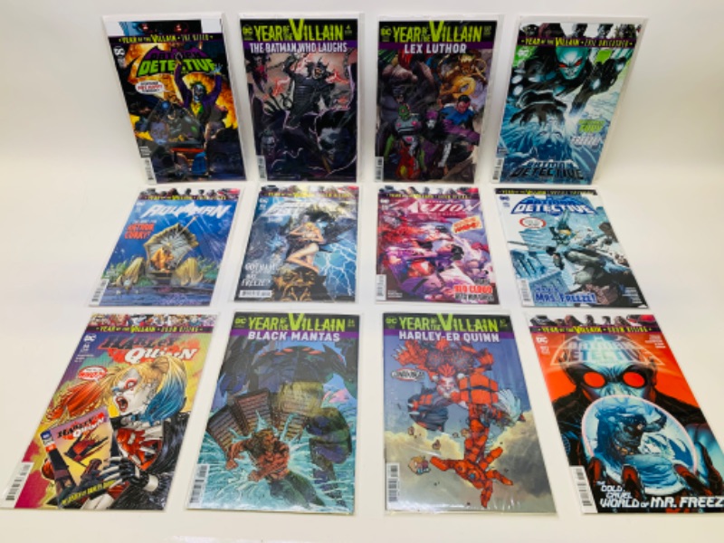 Photo 1 of 279133…12 Year of the villain comics in plastic sleeves