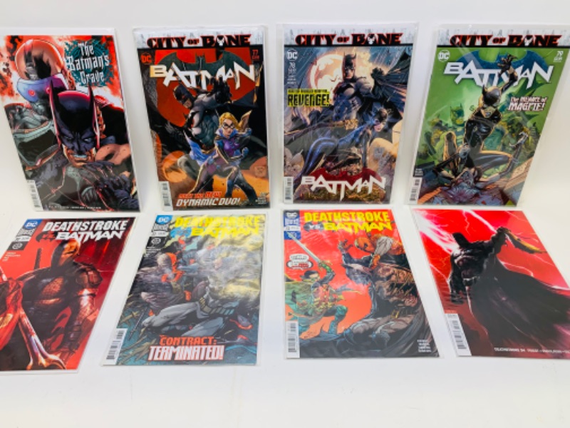 Photo 1 of 279136…8 Batman comics in  plastic sleeves