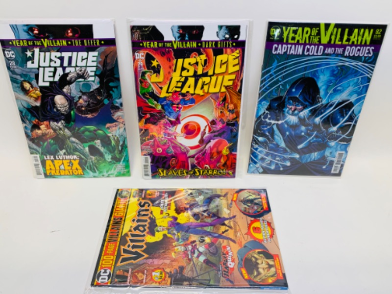 Photo 1 of 279139…4 Year of the villain comics in plastic sleeves