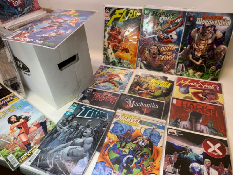 Photo 3 of 279141…115+ mostly sleeved misc comics in comic box 