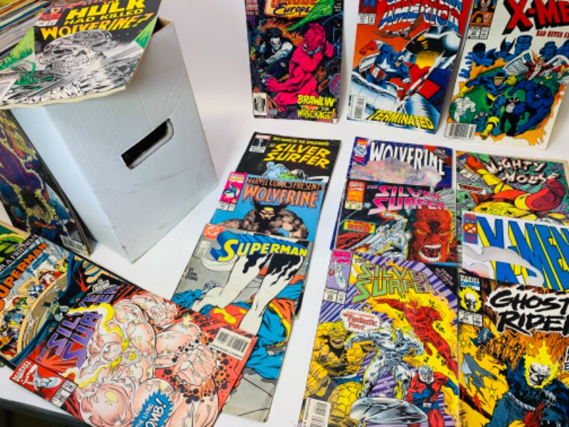 Photo 6 of 279146…150+misc unsleeved comics in comic box - many show wear or damage from age