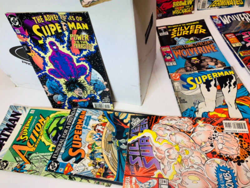 Photo 4 of 279146…150+misc unsleeved comics in comic box - many show wear or damage from age