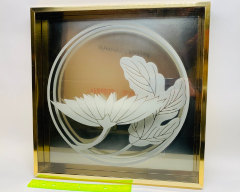 Photo 1 of 179167…numbered 3D glass art wall hanging signed by Copeland 