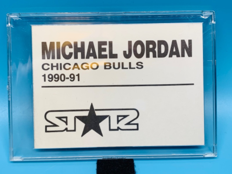 Photo 2 of 279179…Michael Jordan Star card in hard plastic case 