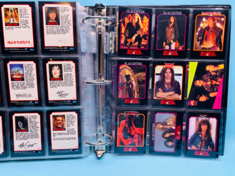 Photo 7 of 279190…189 rock/ heavy metal trading cards in binder- not all pages are photographed 